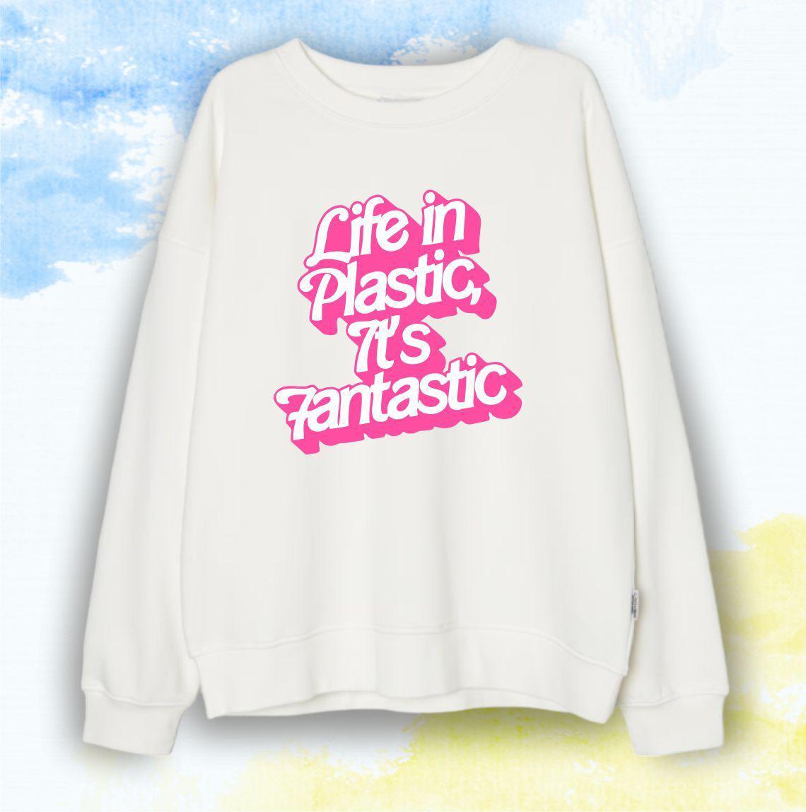 Свитшот "Barbie Style" Life in plastic - Белый - XS
