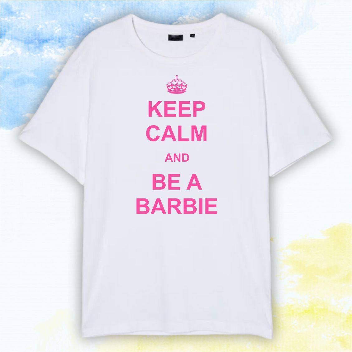 Футболка "Barbie Style" Keep calm - Белый - XS