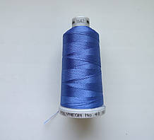 Нитки для машинної вишивки  
Madeira Polyneon №40. 
колір 1642 (Синій). 
1000 м