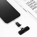 Бездротовий петличний мікрофон К8 з шумопоглинанням для відеозйомки з ресивером iPhone/TypeC, фото 2