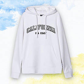Худі "Шрифт Коледж" California — Біле — XS