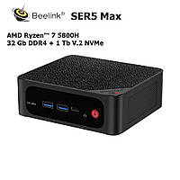 Beelink SER5 Max Mini PC AMD Ryzen 7 5800H, 32GB+1TB