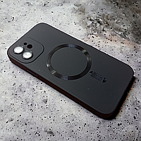 Чехол противоударный Frame MagSafe Color Apple iPhone 12 Black (черный)