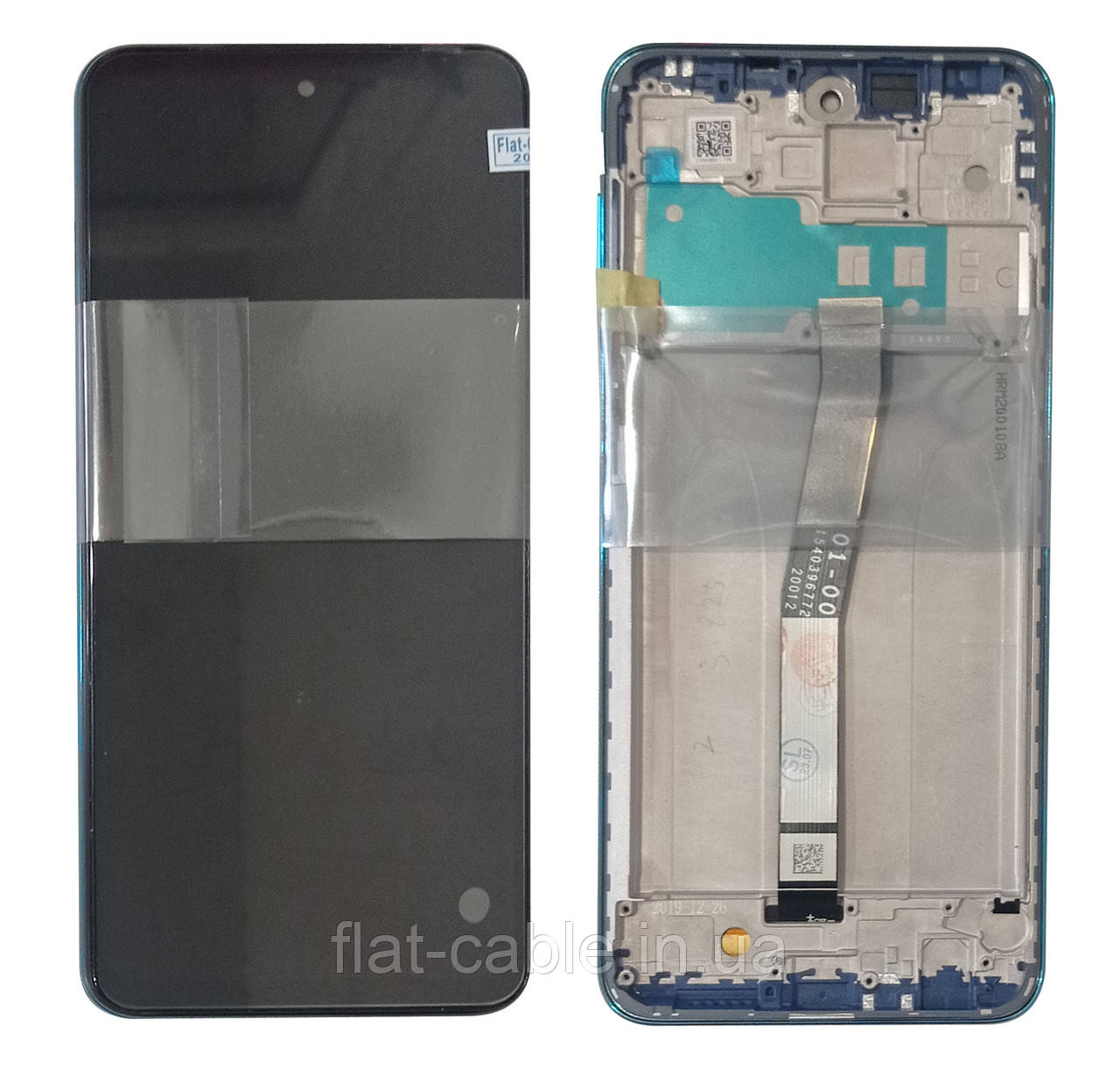 Дисплей + сенсор Xiaomi Redmi Note 9 Pro / Note 9S Чорний у рамці Tropical Green original (OEM)