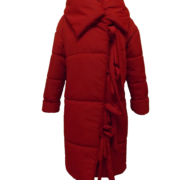 Пальто одеяло зимнее стеганное длинное красное 46р,48р ,фиолетовое 48р