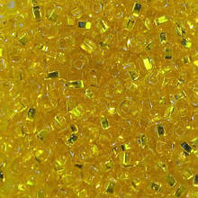 Бісер Preciosa10, 50 г, No491-33129/87010, прозорий зі срібною серединкою, жовтий
