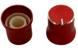 Ручка на вісь 6мм Зірка 15x15мм CZ3-AB102 Алюм Червона