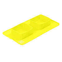 Миска складная для животных WAUDOG SILICONE,385Х230Х50 мм желтый