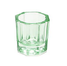 Скляний маленький стаканчик для мономеру Зелений