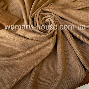 Замша стрейч діагональна Карамель
