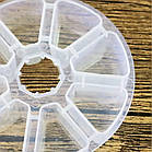 Органайзер контейнер для дрібниць Supretto круглий пластиковий на 8 осередків, фото 4