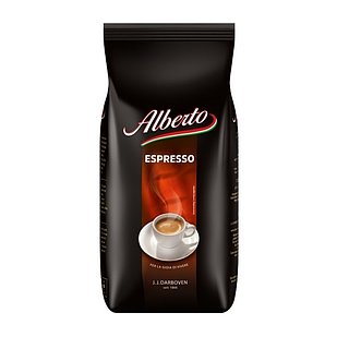 Кава зернова Alberto Espresso Німеччина, 1кг (Оригінал) J.J.Darboven, зерно купаж арабіки та робуста