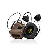 Активні навушники Earmor M31H (Helmet version) з кріпленням ARC rail. Койот, фото 8