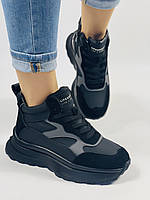 Lifexpert. Женские зимние ботинки-кроссовки. Натуральная замша плюс кожа. Размер 36 37 38 39 40