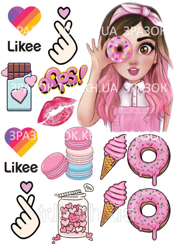 Соціальні мережі 003 друк на вафельному папері