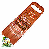 Терка універсальна пластмасова двостороння для овочів по-корейськи, фото 6