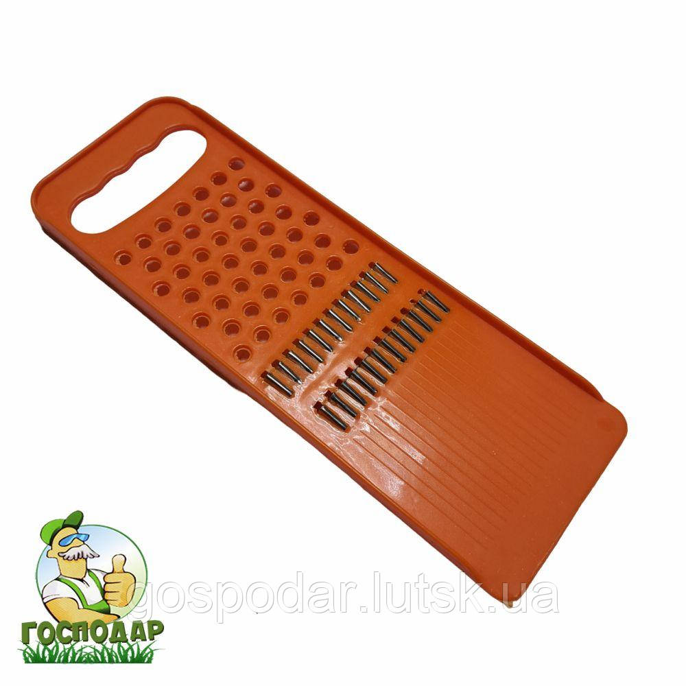 Терка універсальна пластмасова двостороння для овочів по-корейськи, фото 1