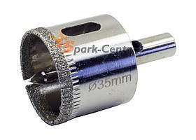 Коронка алмазна Ø 35 мм по керамограніту, склу, кераміці з направляючим пером