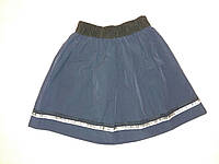 Юбка школьная для девочки Fashion р.128-134 см. Темно-синий(ю367)