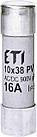 Запобіжник циліндричний швидкодіючий ETI - CH(gR) 16A/900V