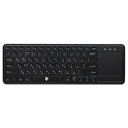 Клавіатура 2E KT100 Black (2E-KT100WB) WL бездротова