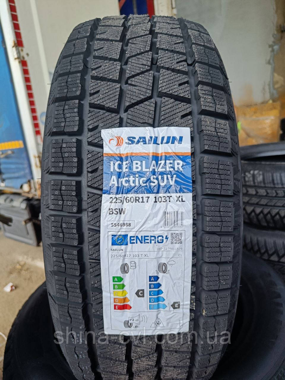 Зимові шини 225 60 r17 103T XL Sailun Ice Blazer Arctic Suv, фото 1