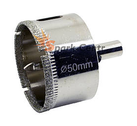 Коронка алмазна Ø 50 мм по керамограніту, склу, кераміці з направляючим пером