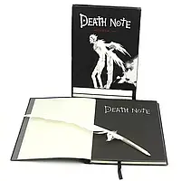 Блокнот с аниме Death Note черный, комплект с пером из аниме Дневник смерти