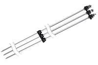 Датчик рівня кондуктометричний багатоелектродний для відкритих резервуарів, (ДРК.4)