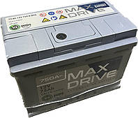 Автомобильный аккумулятор 75Ач MAX DRIVE EFB (-/+) EN750 278x175x190