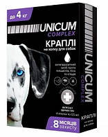 Unicum COMPLEX краплі на холку для собак 0-4 кг, 1 піпетка 0,5мл