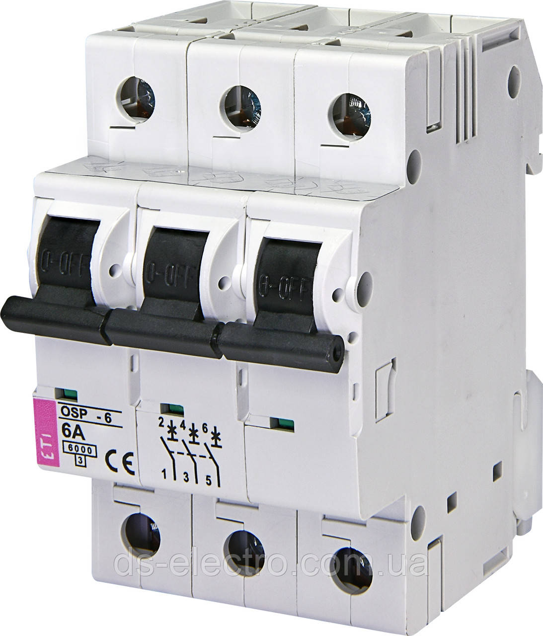 Обмежувач струму OSP-6 3p (6kA)