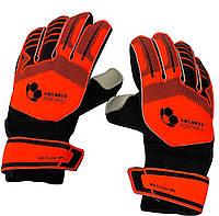 Перчатки вратаря с усиленной защитой пальцев (7-13лет) №4,5,6 оранжевый