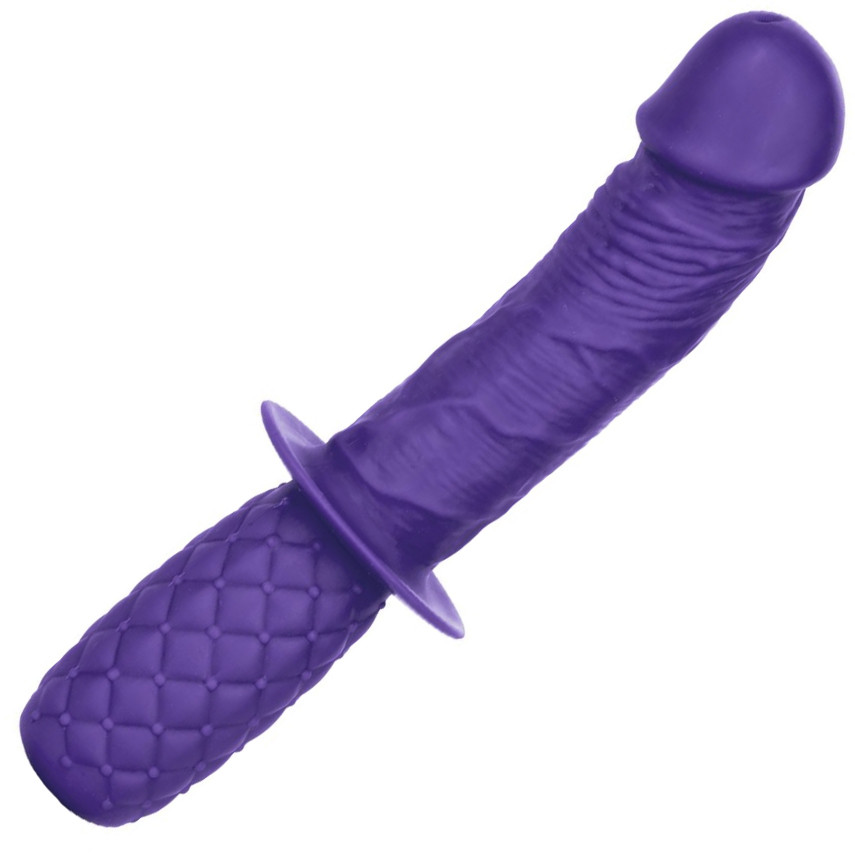 CalExotics - Фалоімітатор Purple Silicone Grip Thruster Кітті
