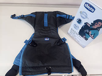 Ерго рюкзак-кенгуру Chicco Easy Fit синій, для новонароджених, нагрудна переноска для дитини.