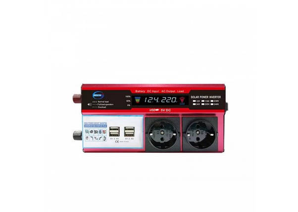 Інвертор напруги DOXIN DDB-1000W (1000Вт, 12В/220В), фото 1
