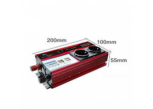 Інвертор напруги DOXIN DDB-1000W (1000Вт, 12В/220В), фото 4