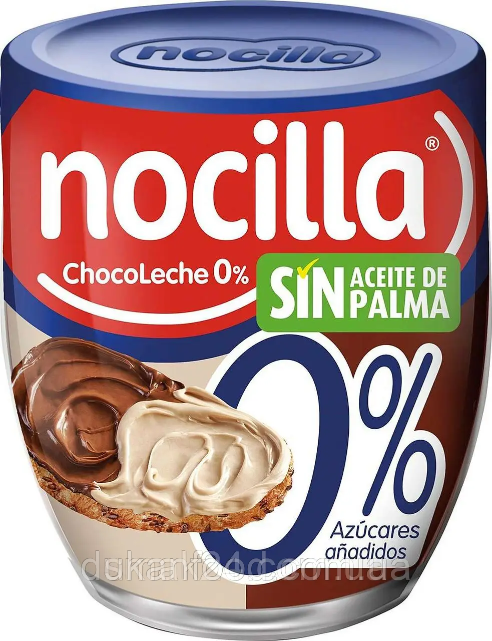 Шоколадно-молочна паста з фундуком без цукру, Nocilla, 190 г
