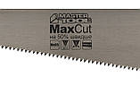 Ножівка столярна MASTERTOOL 4TPI MAX CUT 400 мм загартований зуб 2D заточування полірована 14-2640, фото 2