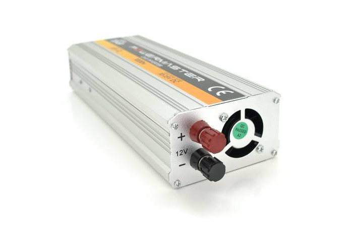 Інвертор напруги POWERMASTER 1000 (600Вт, 12В/220В)