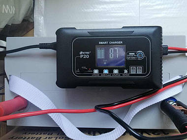 Зарядний пристрій імпульсний HTRC P20 lifepo4 AGM/GEL/АКБ 12В/24В 20 А, фото 4