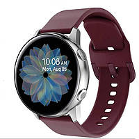 Ремешок BeWatch для Samsung Galaxy Watch 42 | Galaxy Watch 3 41mm | Active | Active 2 силиконовый 20мм Винный