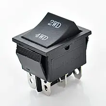 Кнопка 3 положення 6 контактів для дитячого електромобіля