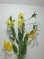 Искусственная Глориоза желтая (ветка)115см
