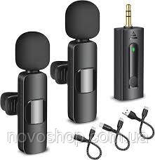 K37 Бездротовий петличний мікрофон для iPhone телефон Android бездротовий петличний мікрофон, фото 1