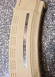 Магазин АК кал 5.45 з прозорим вікном колір койот., фото 3
