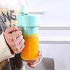 Міні блендер Mini juice для смузі, портативний, у формі пляшки, 300 мл., фото 7
