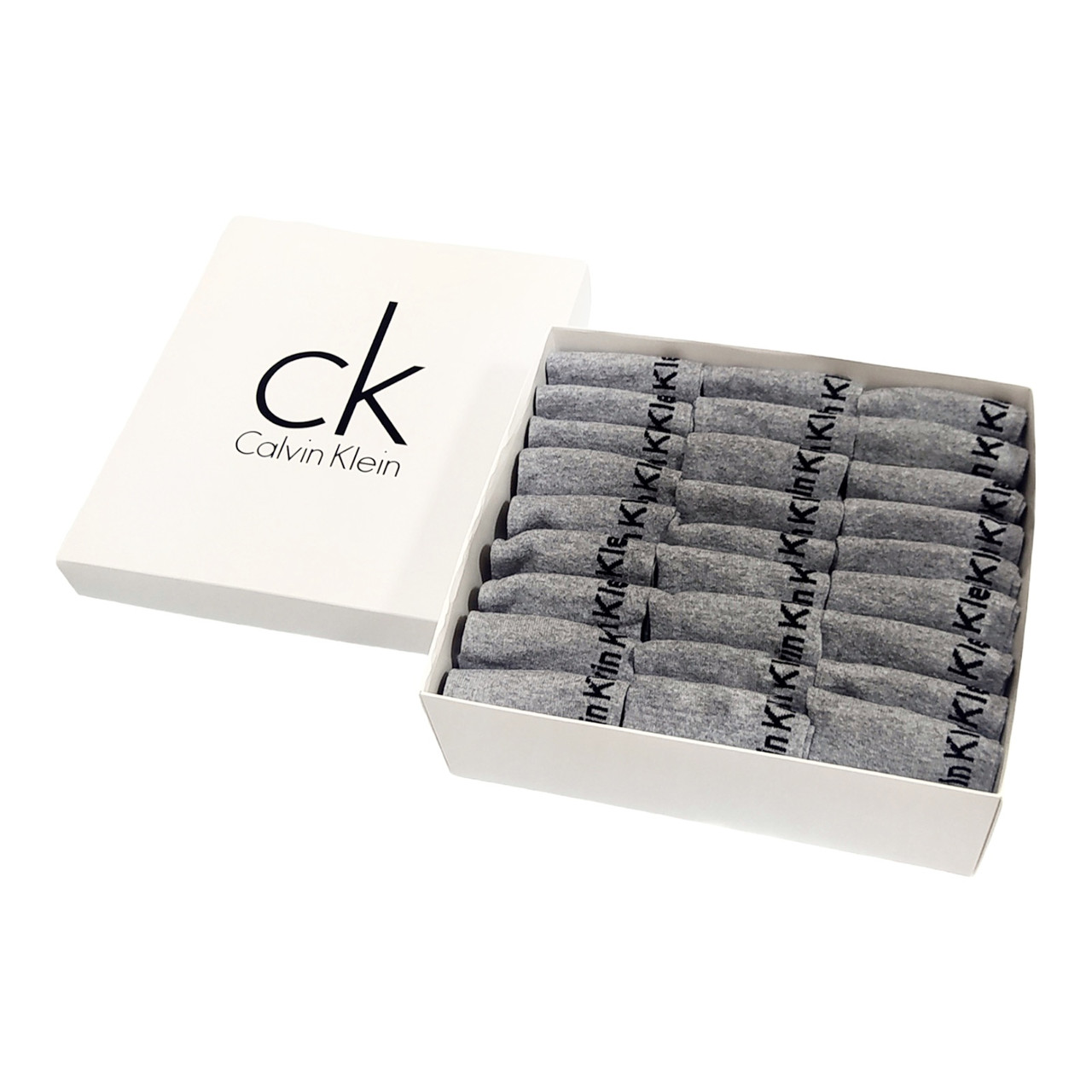 Набір шкарпеток для чоловіків Calvin Klein 27 пар сірі якісні шкарпетки чоловічі вкорочені