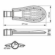 LED вуличний ліхтар VIDEX (поворотний) 50W 5000K Сірий, фото 3