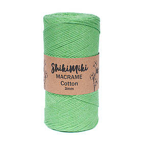 Еко Шнур Cotton Macrame, колір Зелене яблуко